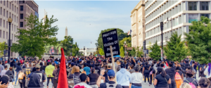 Demonstrators assemble to protest police brutality 