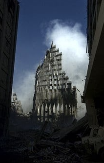 The destruction at the twin towers//Image credit: Pixabay.com